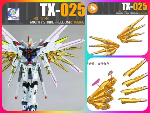 Phụ kiện ANUBIS HG 1/144 MIGHTY STRIKE FREEDOM WING TX025 Detail upgrade