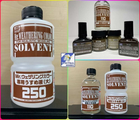 Dung môi pha sơn Mr.hobby Weathering Color Solvent cho màu sơn phong hoá, xoá panel line