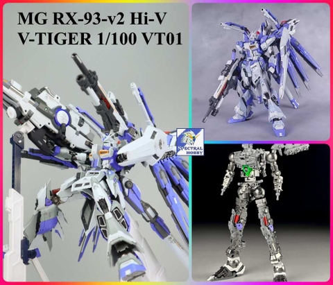 Mô hình lắp ráp MG 1/100 hi-nu V-Tiger VT01 RX-93-v2 Hinu metal frame YUJIAO