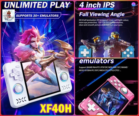 Máy chơi game XF40H Retro Handheld Console 4.0 Inch Screen