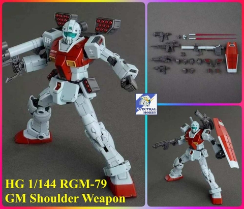 Mô hình lắp ráp Hg 1/144 RGM-79 GM Jim Shoulder Weapon set GK65714 Gaoke