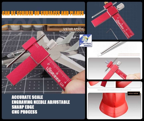 Kẻ line chisel khắc đều song song ustar UA90040 equidistant engraving parallel knife