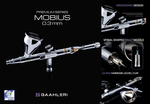 Bút sơn mô hình Mobius 0.3mm 0.2mm Gaahleri Airbrush Premium Series