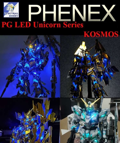 LED KOSMOS cho PG Unicorn Banshee Phenex gundam series nhiều mode nháy sáng
