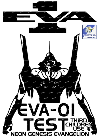 Decal lụa silk sticker F0362-02 Neon Genesis Evangelion eva anime computer guitar mobile phone travel trolley case