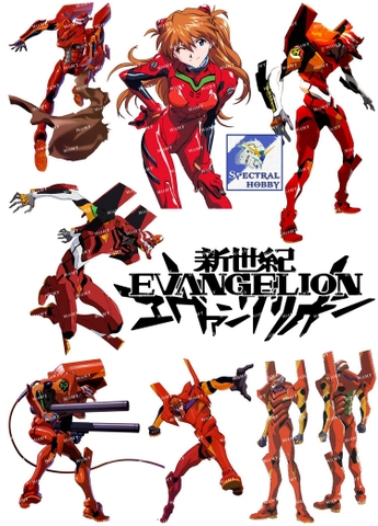 Decal lụa silk sticker F0362-17 Neon Genesis Evangelion eva anime computer guitar mobile phone travel trolley case