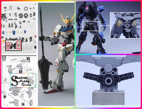 Phụ khiện Cặp Khớp háng (C6 x2) cho MG Barbatos - Vidar