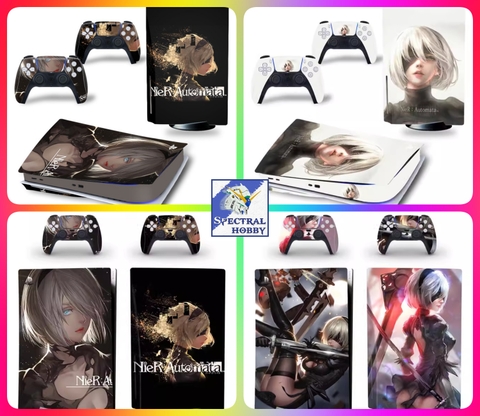 Decal lụa Protective skin sticker cho PS5 NieR Automata Game YoRHa
