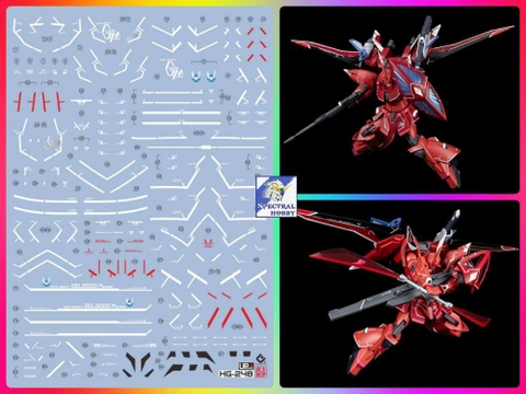 Decal nước dán mô hình HG GELGOOG Menace LUNAMARIA HAWKE các loại - water sticker