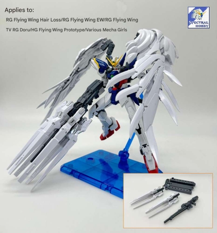 Phụ kiện Wing Rifle Drei ZwergBuster Weapon RG HG 1/144 gundam/mecha girl