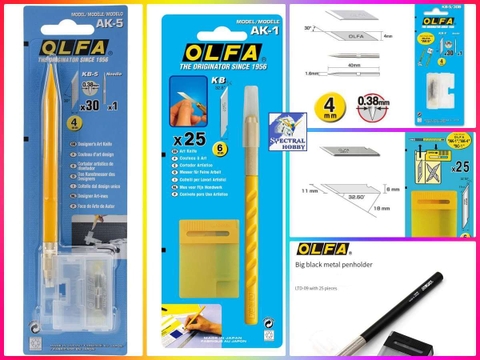 Dụng cụ kỹ thuật mỹ thuật dao mô hình / hộp lưỡi OLFA AK1 AK5 LTD09 series knife