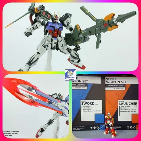 Mô hình MB Sword/Launcher pack cho Strike 1/72 Poisontoys Moshow (không kèm gundam)
