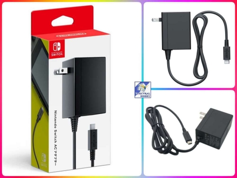 Sạc Adapter dành cho máy Nintendo Switch AC, điện thoại smartphone các loại (15V/2.6A - 5V/1.5A)
