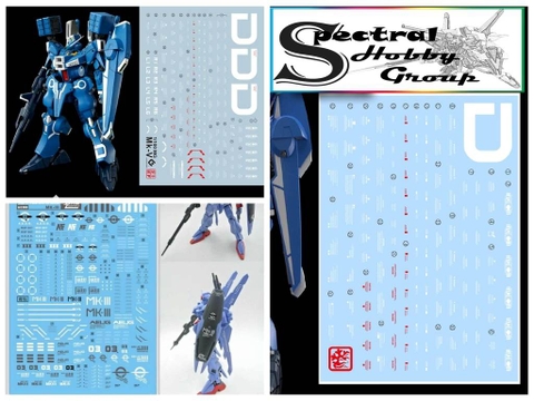 Decal nước dán mô hình Gundam MKIII MkV Mk-V các loại water sticker