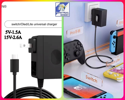 Củ sạc đa năng cho Switch và các thiết bị DC adapter 15v-2.6A 5v-1.5A Aolion XS2050