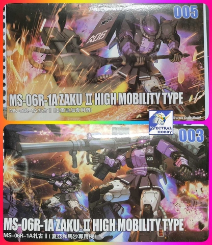 Mô hình lắp ráp HG 1/144 HG MS-06R-1A Zaku II High Mobility Type Black Tri-Star Gaogao model