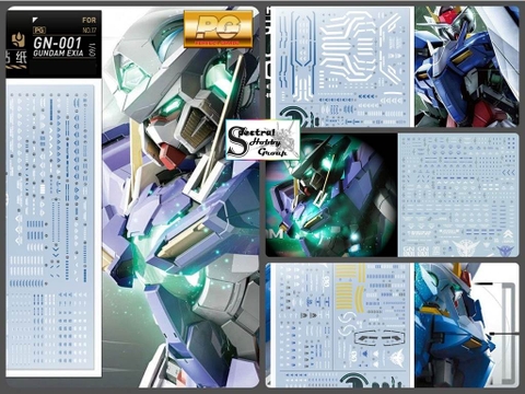 Decal nước dán mô hình PG Exia 00 Raiser 007s Avalanche các loại  Water sticker