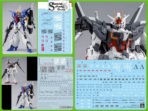 Decal nước dán mô hình Re/100 1/00 GUNDAM LINDWURM Ex Impulse - water sticker