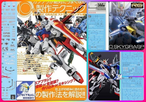 Decal nước dán mô hình EG HG RG STRIKE Rouge các loại Water sticker