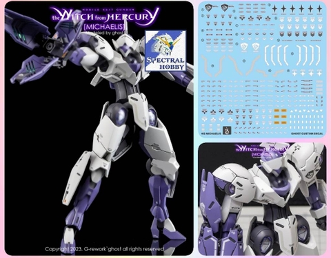 Decal nước dán mô hình Michaelis Witch Mercury các loại - water sticker