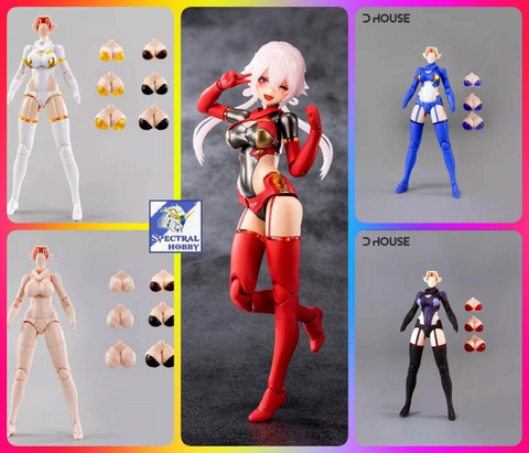 Mô hình lắp ráp machine girl body 1/12 modification replacement parts - D house