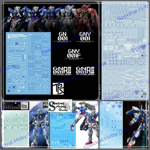 Decal nước dán mô hình EXIA MG RG HG Avalanche Gundam decal base các loại Water sticker