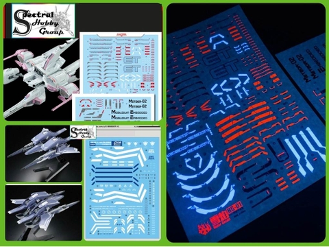 Decal nước dán mô hình MG HG 00 GN Arms type METEOR các loại water sticker