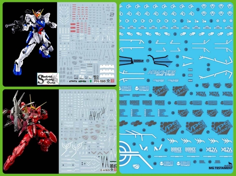 Decal nước dán mô hình MG TESTAMENT GUNDAM Out Frame D Covenant Water Sticker