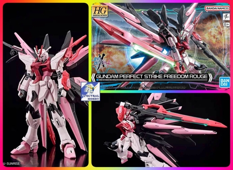 Mô hình lắp ráp HG 1/144 Gundam Perfect Strike Freedom Rouge Build Metaverse BANDAI