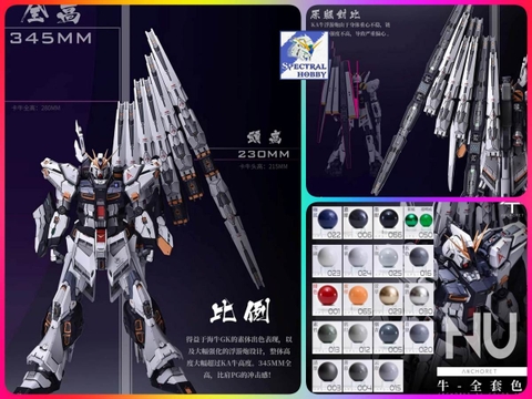 Sơn mô hình Anchoret lacquer paint color | Resin YJL YuJiao land 1/100 RX93 Nu Gundam