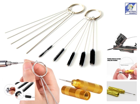 Dụng cụ bộ 3 sản phẩm cọ rửa vệ sinh bút sơn mô hình Cleaning Repair Tools Kit Needle Nozzle brush