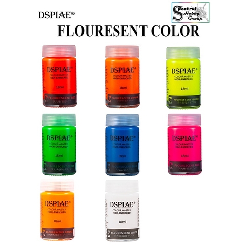 Sơn mô hình Dspiae phát sáng huỳnh quang Paint Flourescent color (UV light) Master High Enriched