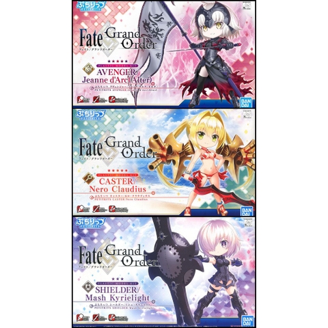 Mô hình nhựa lắp ráp Figure Petitrits Avenger Jeanne d`Arc Caster Nero Claudius Shielder Mash Kyrielight FGO Fate