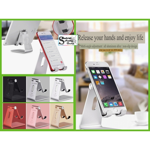 Giá Đỡ Điện Thoại Máy Tính Bảng Kim Loại Nguyên Khối K3 cực chất chắc chắn - KAERSI - phone tablet stand adjustable