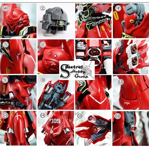 Bộ set độ custom metal part cho MG 1/100 Sinanju metal part suit