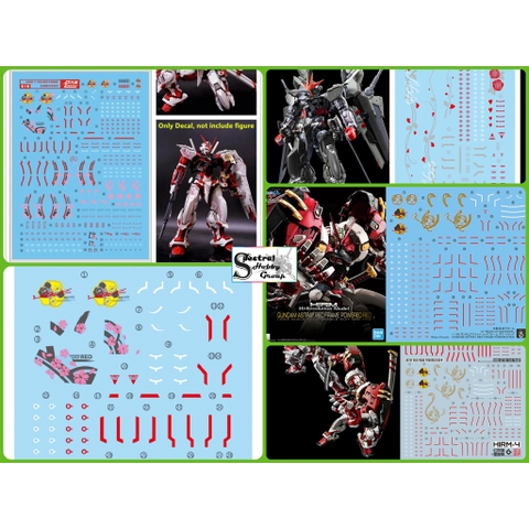 Decal nước dán mô hình HIRM Astray Red Blue Frame / NOIR / Power Arms MG HIRES water sticker