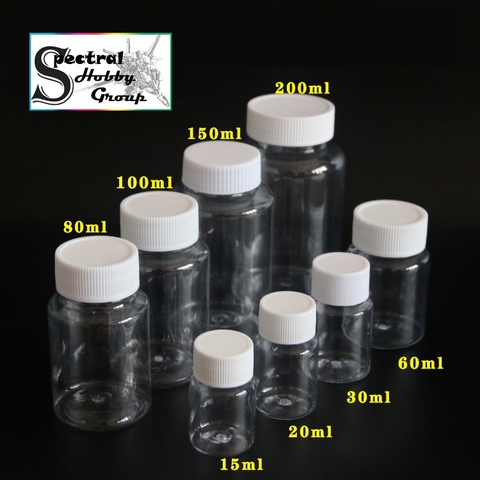 Lọ nhựa đựng dung dịch pha sơn mô hình Pet plastic bottle (set 5 lọ)