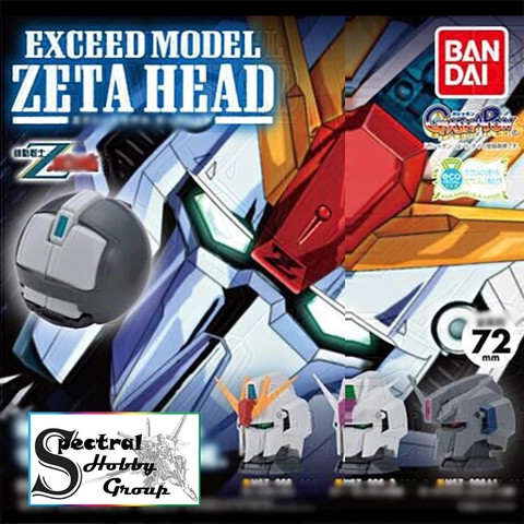 Mô hinh lắp ráp 1/48 Gundam Head ZETA Z EXCEED MODEL (set 3 head)