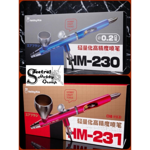 Bút sơn mô hình HOBBY MIO Airbrush HM230 0.2mm HM231 0.3mm tool