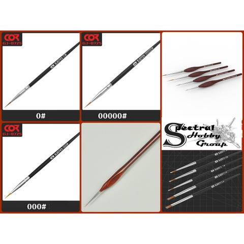 Dụng cụ COR bút vẽ cọ Cormake các cỡ 0 000 00000 1 2 3 4 5 bút lông