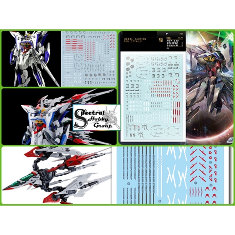 Decal nước dán mô hình MG Gundam Eclipse | EW452HM MANEUVER STRIKER water sticker