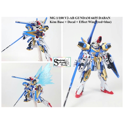 Mô hình lắp ráp MG 1/100 Victory 2 Assault Buster V2AB Gundam 6655 daban (decal+effect)