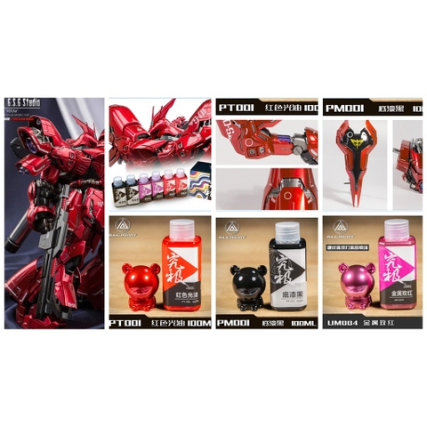 Sơn mô hình gundam Set color cho MG RG Sazabi Sinanju Alchemy color