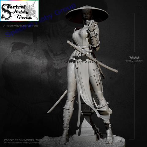 Mô hình nhựa Resin 75mm Dongying Female Ronin Soldier TD2526