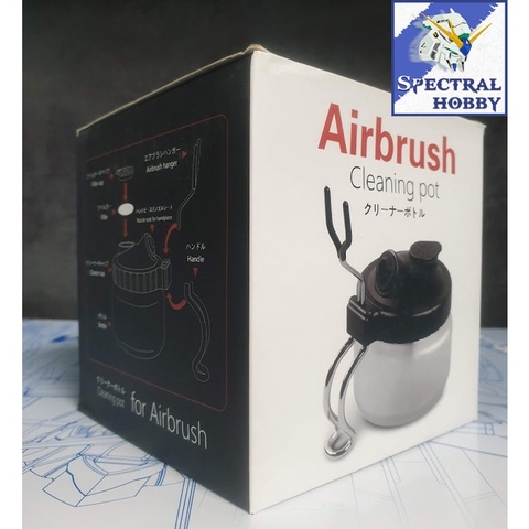 Bình xúc rửa bút sơn gác bút - Airbrush Cleaning Pot