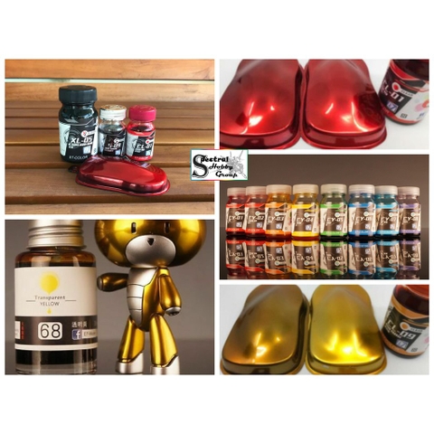 Sơn mô hình E7 màu trong clear candy Transparent paint color (red/blue/green/orange/yellow/purple ...)