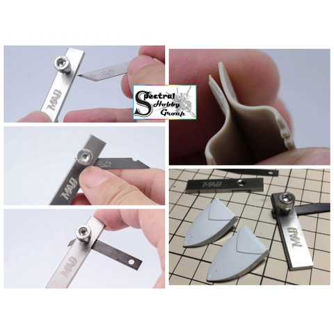 Dụng cụ mô hình cutter head line carving metal part kẹp lưỡi dao chisel MT001 madworks