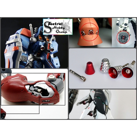 Phụ kiện độ custom metal part cho mô hình - bộ đẩy ống xả spout thruster cho Gundam Metal Nozzle C1-C11