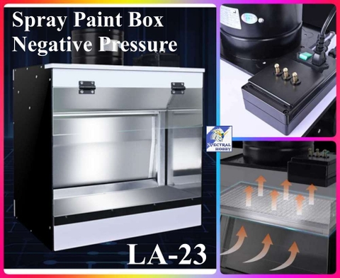 Hộp hút mùi sơn rèm nước áp lực âm LA23 SPRAY PAINT BOX NEGATIVE PRESSURE LAZY