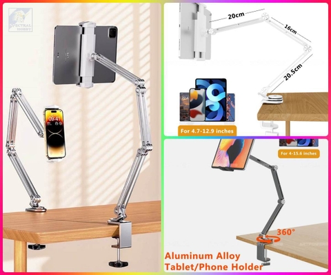 Giá Đỡ Arm nâng Điện Thoại Máy Tính Bảng CT9 Aluminum Alloy Bracket 360 Degree Universal stand for phone tablet stand adjustable